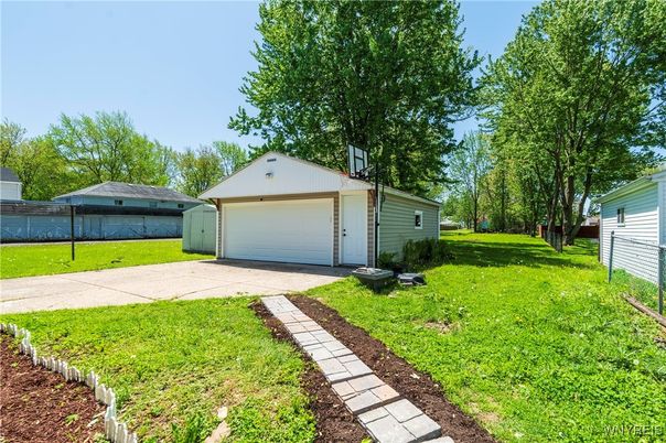 Backyard, Detached Garage, Exterior