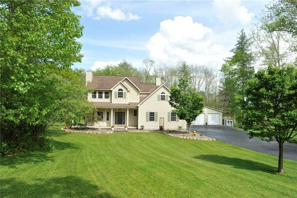 Attached, Backyard, Exterior, Facade, Farmhouse