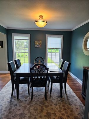 Dining room, Interior, Wood Texture Flooring