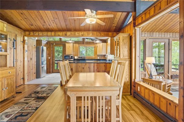 Dining room, Interior, Kitchen, Wooden Beams, Wooden Ceilings, Wood Texture Flooring, Wooden Walls