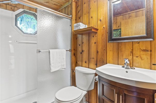 Bathroom, Interior, Wooden Walls