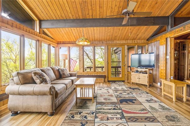 Interior, Living room, Sun Room, Wooden Beams, Wooden Ceilings, Wood Texture Flooring, Wooden Walls