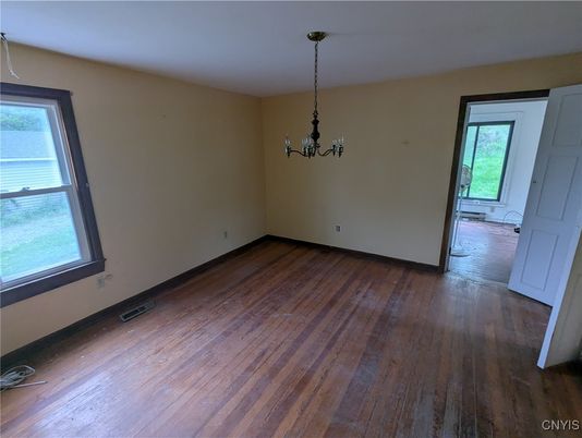 Chandelier, Empty room, Interior, Wood Texture Flooring