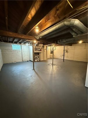 Interior, Stone Walls, Wooden Beams