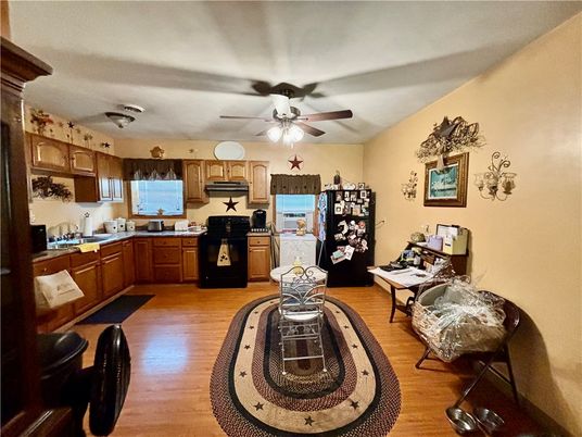 Interior, Kitchen, Wood Texture Flooring