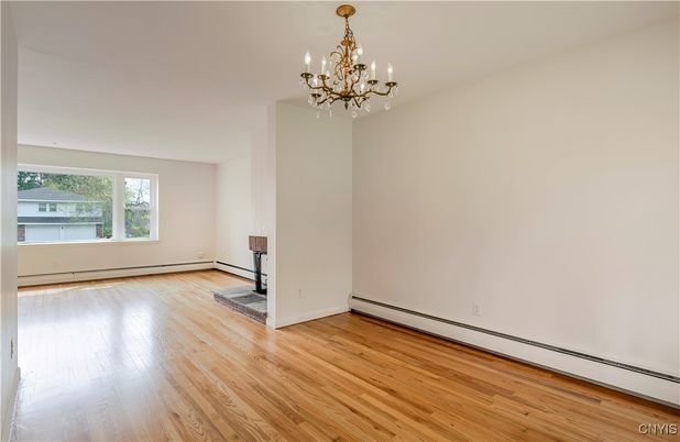Chandelier, Empty room, Interior, Wood Texture Flooring