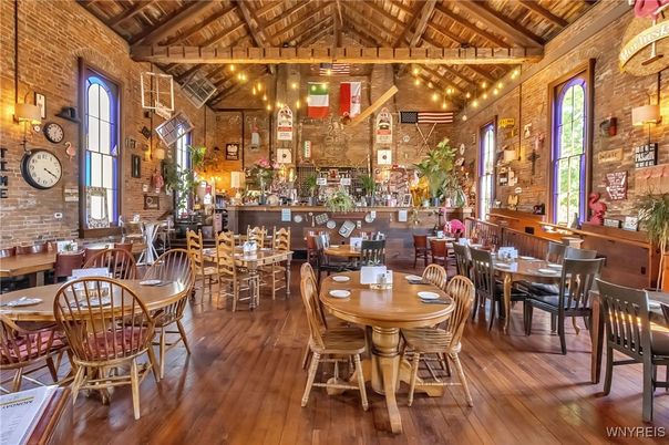 Dining room, Interior, Stone Walls, Wooden Beams, Wooden Ceilings, Wood Texture Flooring