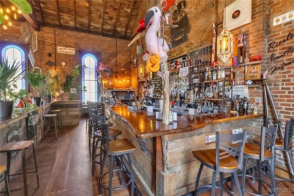 Interior, Stone Walls, Wood Texture Flooring