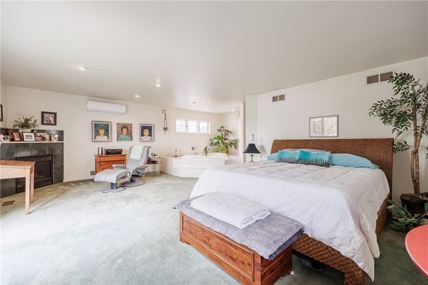 Bedroom, Fireplace, Interior, Recessed Lighting