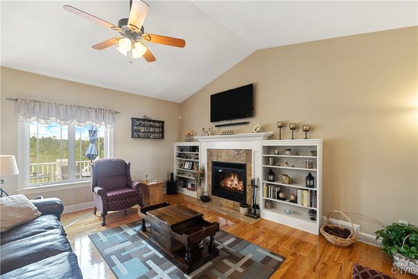 Fireplace, Interior, Wood Texture Flooring