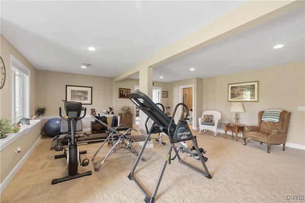 Fitness Equipment, Interior, Recessed Lighting