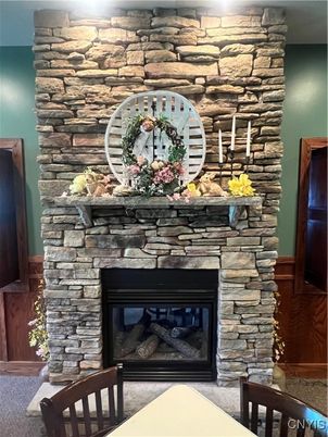 Fireplace, Interior, Stone Walls