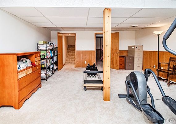 Fitness Equipment, Interior, Wooden Walls