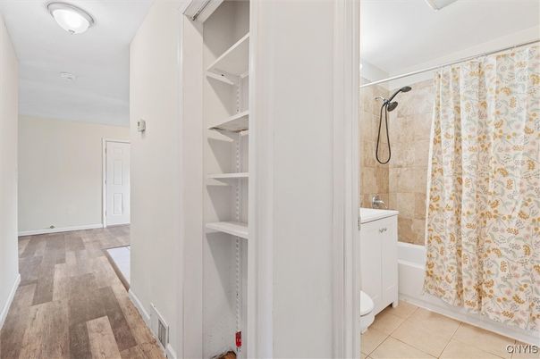 Bathroom, Interior, Wood Texture Flooring