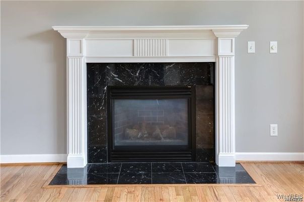 Fireplace, Interior, Wood Texture Flooring