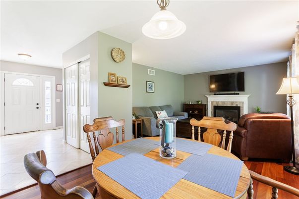 Dining room, Fireplace, Interior, Living room
