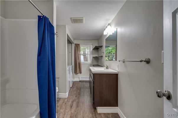 Bathroom, Interior, Wood Texture Flooring