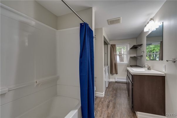 Bathroom, Interior, Wood Texture Flooring