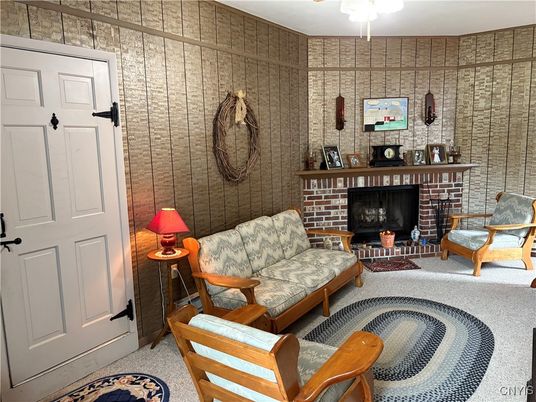 Fireplace, Interior, Living room, Stone Walls