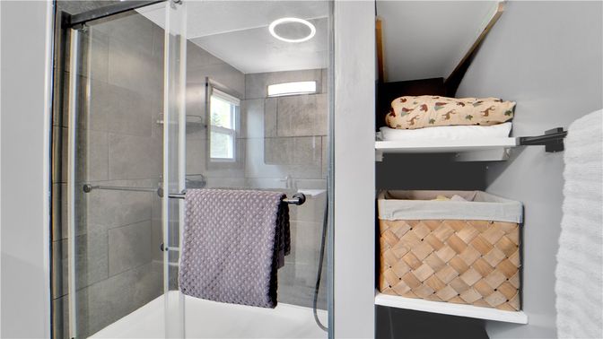Bathroom, Glass Shower, Interior