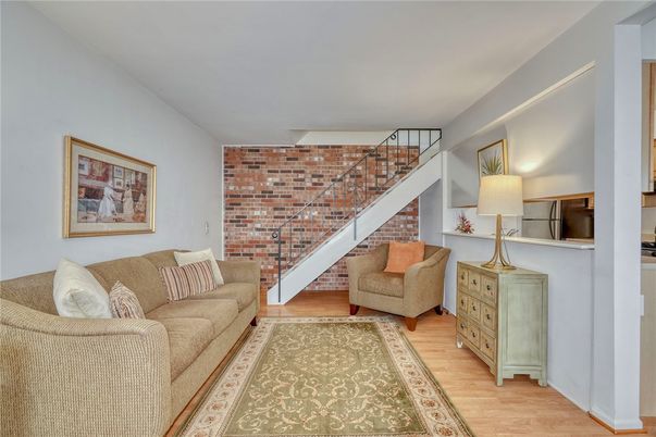 Interior, Living room, Stone Walls, Wood Texture Flooring
