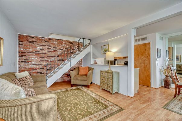 Interior, Stone Walls, Wood Texture Flooring