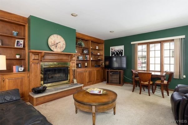 Dining room, Fireplace, Interior, Living room
