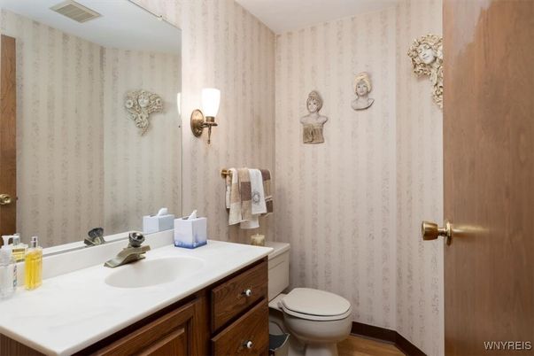 Bathroom, Interior, Wood Texture Flooring