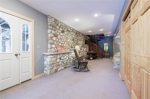 Interior, Recessed Lighting, Stone Walls