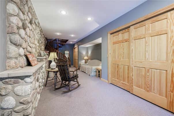 Interior, Recessed Lighting, Stone Walls