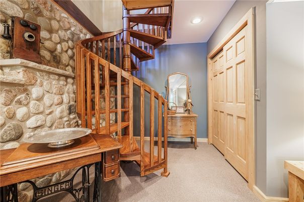 Interior, Recessed Lighting, Stone Walls