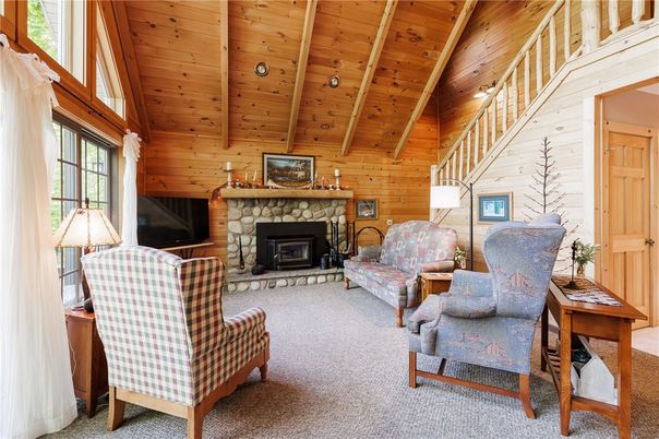 Fireplace, Interior, Living room, Wooden Beams, Wooden Ceilings, Wooden Walls