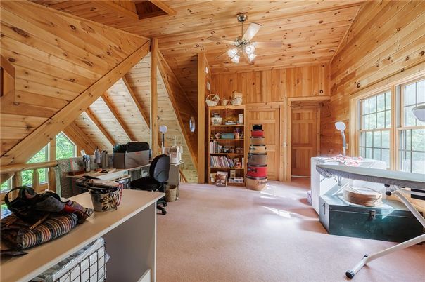 Home Office, Interior, Wooden Beams, Wooden Ceilings, Wooden Walls