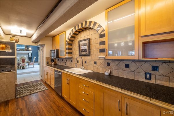Interior, Kitchen, Wood Texture Flooring