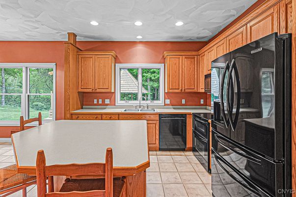 Dining room, Interior, Kitchen, Recessed Lighting