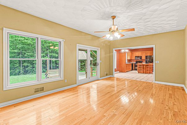 Empty room, Interior, Kitchen, Wood Texture Flooring