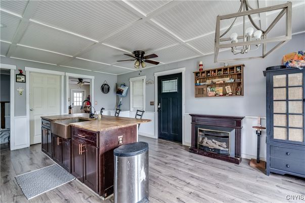 Fireplace, Interior, Wood Texture Flooring