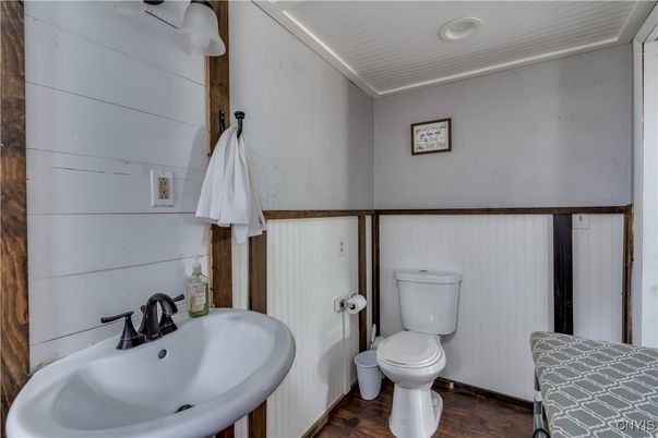 Bathroom, Interior, Wood Texture Flooring