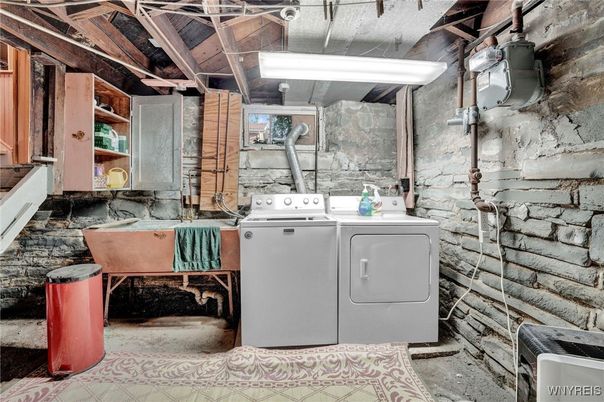 Interior, Stone Walls, Washer