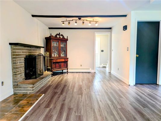 Fireplace, Interior, Wood Texture Flooring