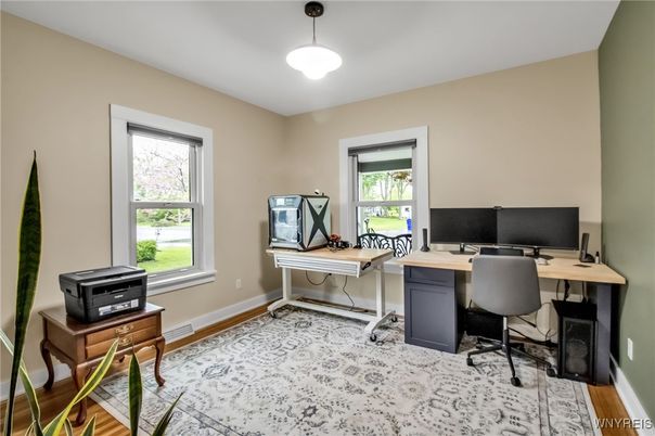 Home Office, Interior, Wood Texture Flooring