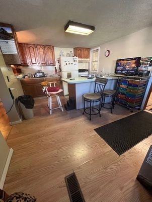 Interior, Kitchen, Wood Texture Flooring