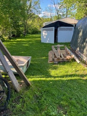 Backyard, Detached Garage, Exterior