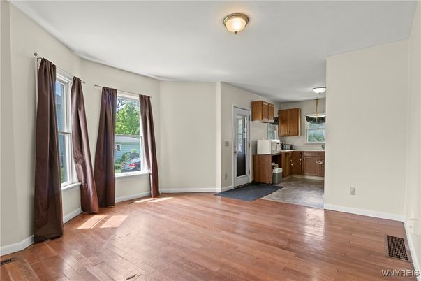 Empty room, Interior, Kitchen, Wood Texture Flooring