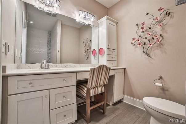 Bathroom, Interior, Wood Texture Flooring