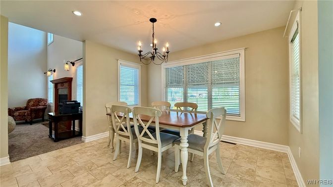 Chandelier, Dining room, Interior, Recessed Lighting