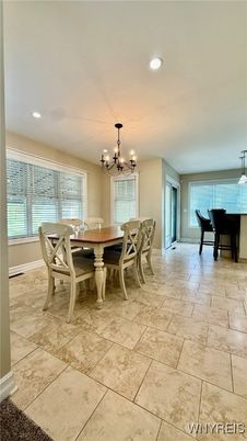 Chandelier, Dining room, Interior, Recessed Lighting