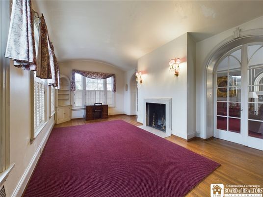 Fireplace, Interior, Wood Texture Flooring