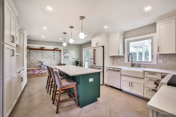 Interior, Kitchen, Pendant Lights, Recessed Lighting