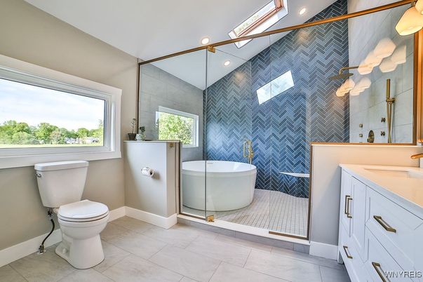 Bathroom, Free Standing Baths, Interior, Recessed Lighting